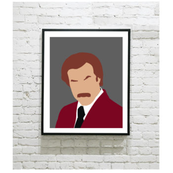 Anchorman Art Print - Ron Burgundy