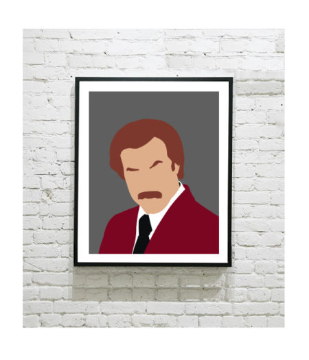 Anchorman Art Print - Ron Burgundy