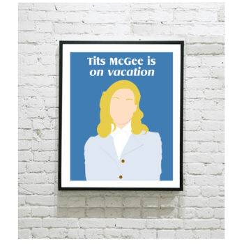 Anchorman Art Print - Veronica Corningstone Tits McGee