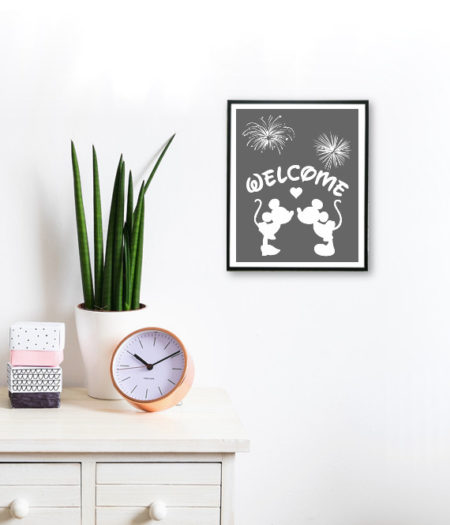 Disney Art Print - Mickey Mouse and Minnie Mouse - Welcome - Image 2