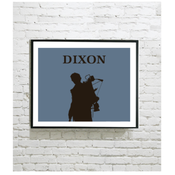 The Walking Dead Art Print - Daryl Dixon Silhouette