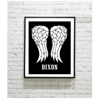 The Walking Dead Art Print - Daryl Dixon Wings