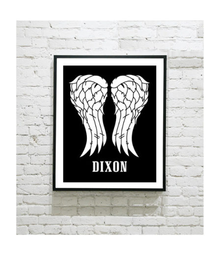 The Walking Dead Art Print - Daryl Dixon Wings